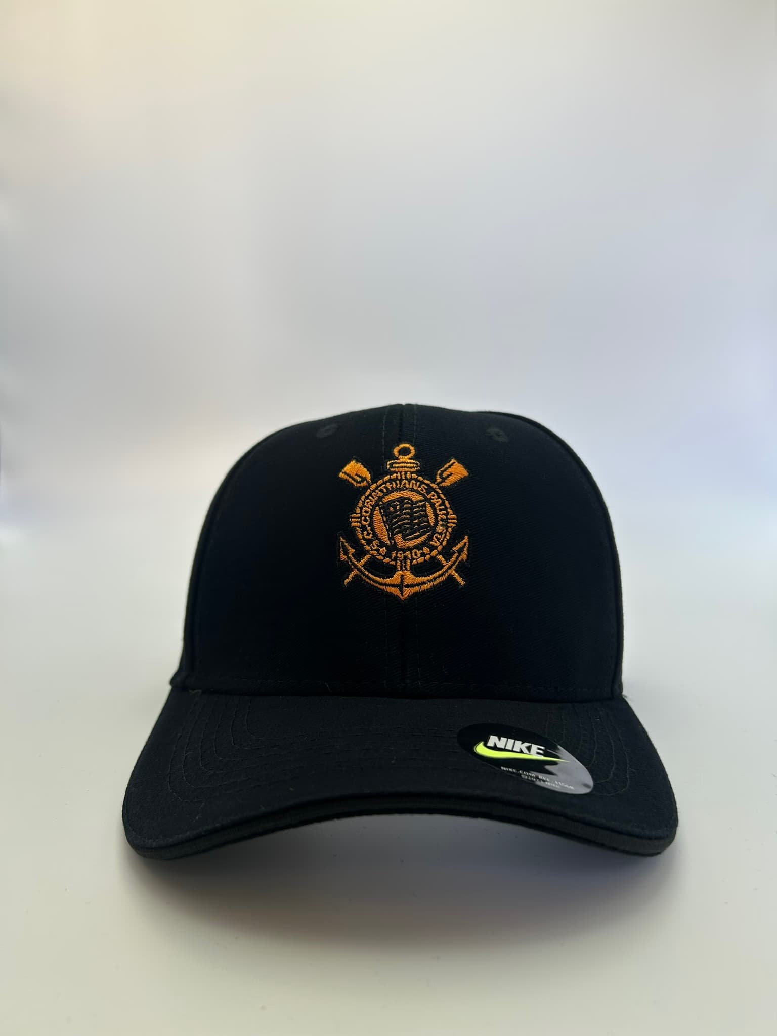 Boné Corinthians Preto aba curva