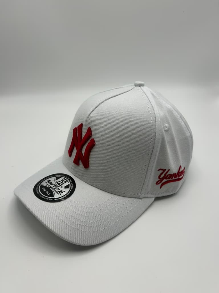 Boné New York Branco Vermelho imagem 5